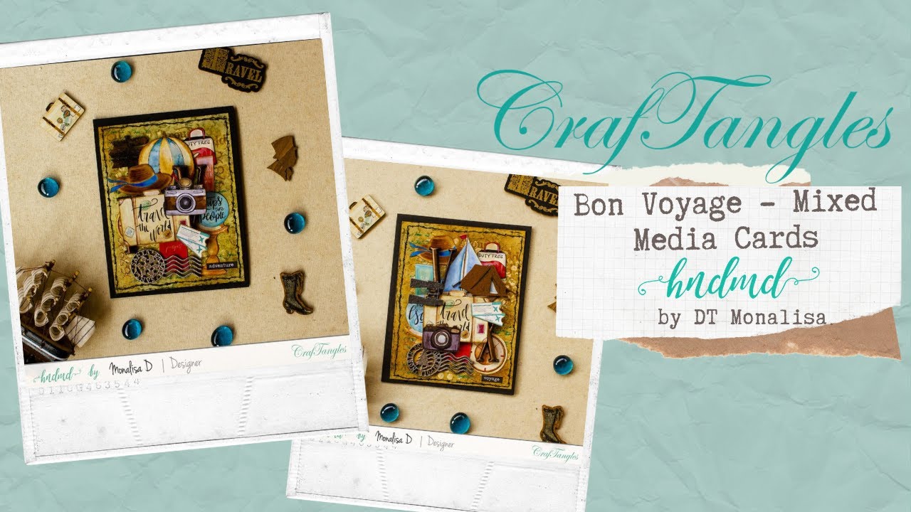 Bon Voyage - Beautiful Mixed Media Cards