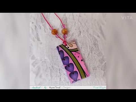 Decoupage'd Jewellery - Pendant hack that will blow your mind