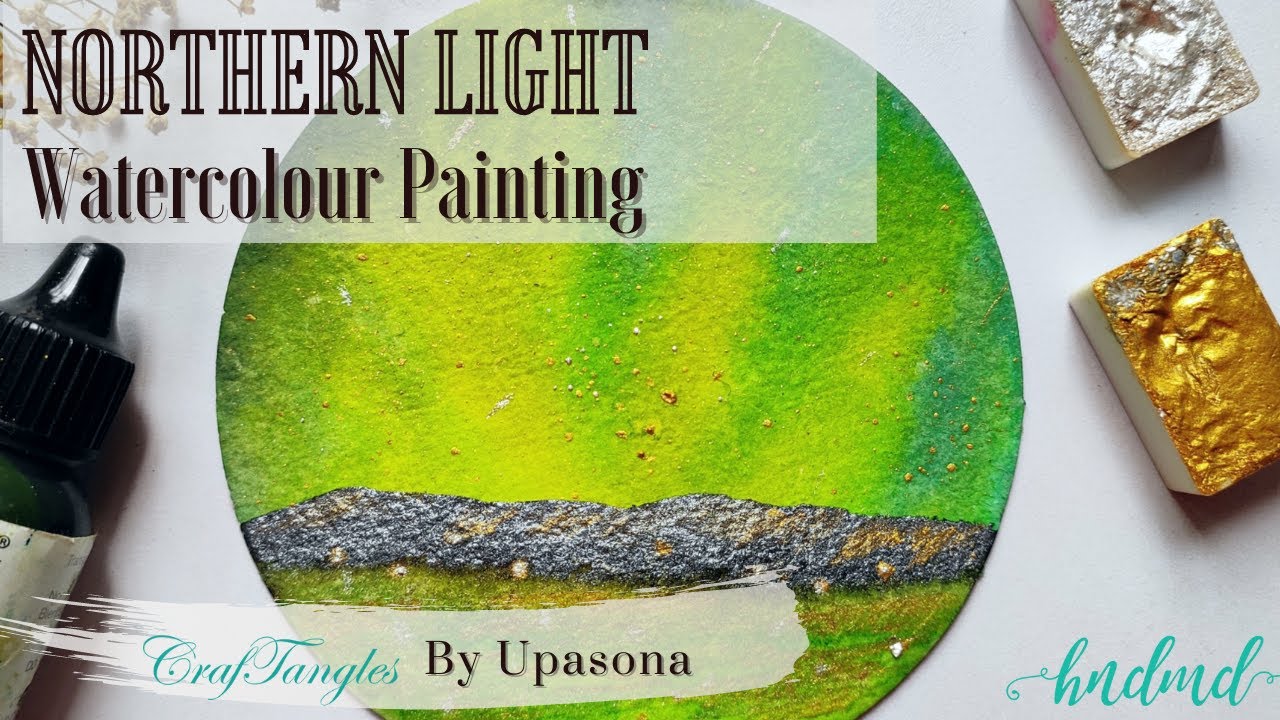 Beautiful 'Northern Light' Watercolour Painting