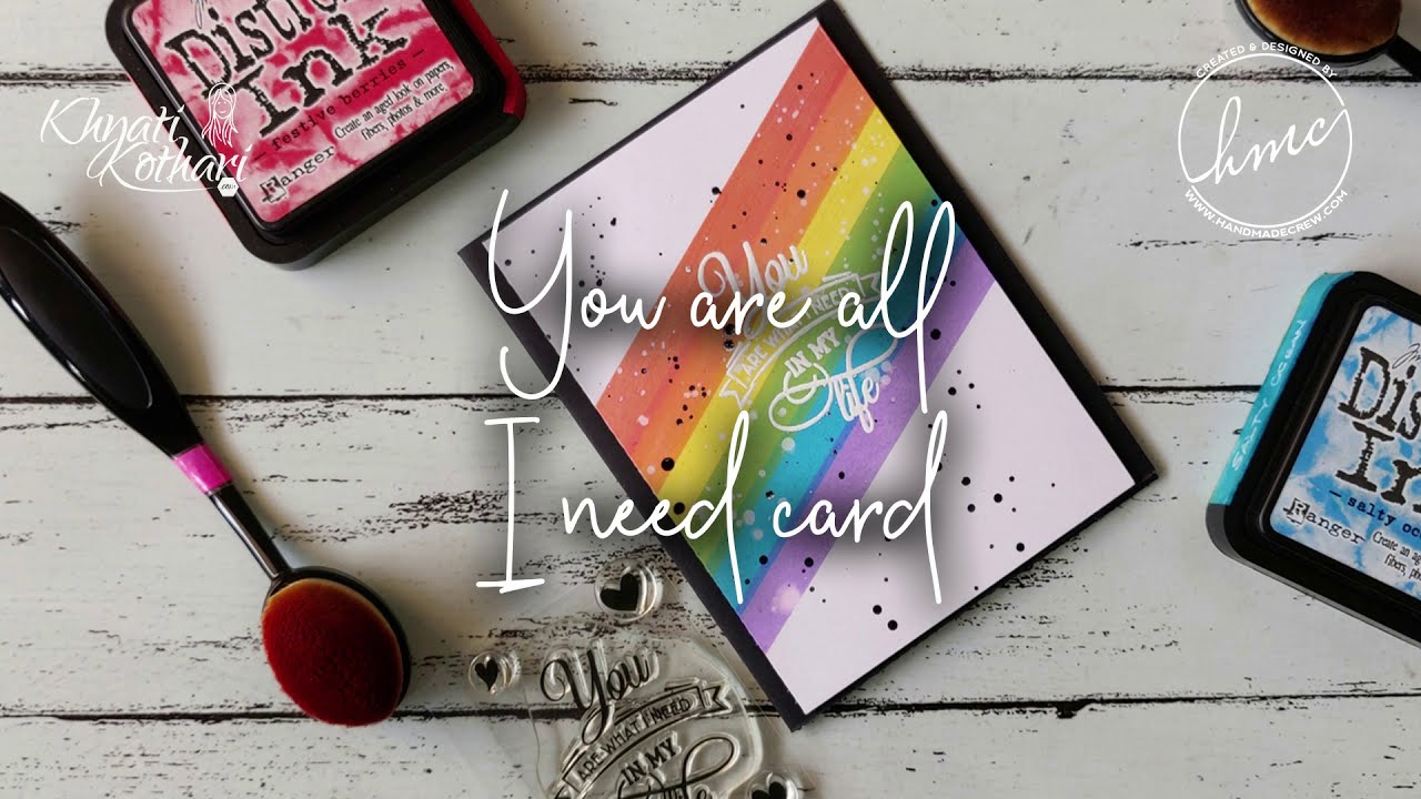 Colourful Valentine's Day Card - Cardmaking Idea