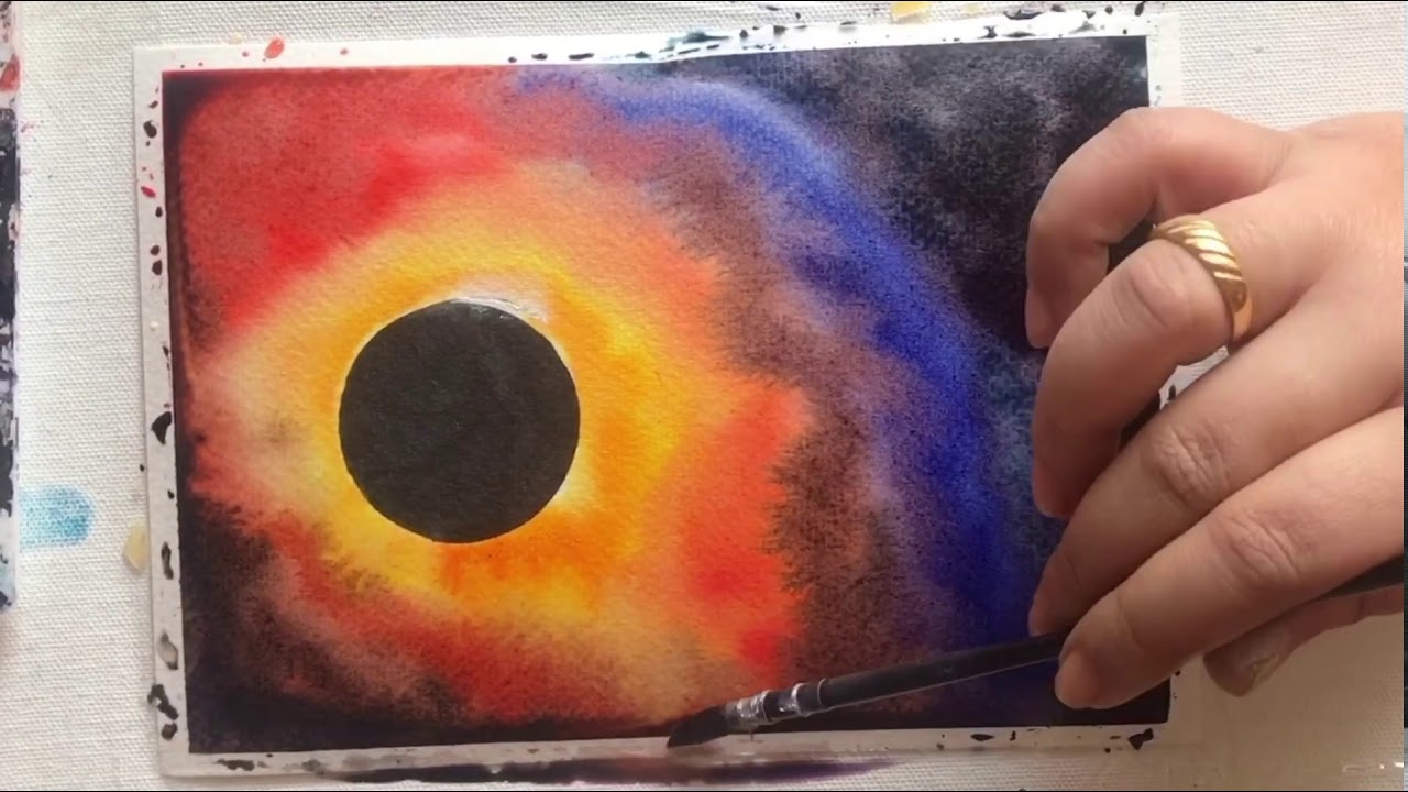 How to create watecolor landscape [Beginner watercolor tutorial]