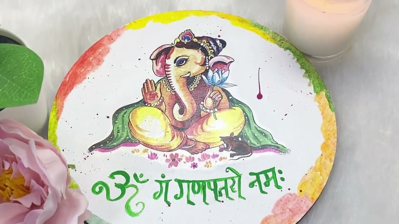 DIY Ganpati decor #diy #decoupage #ganesh #upcycle #ganpati #craftangles #hndmd #diycrafts