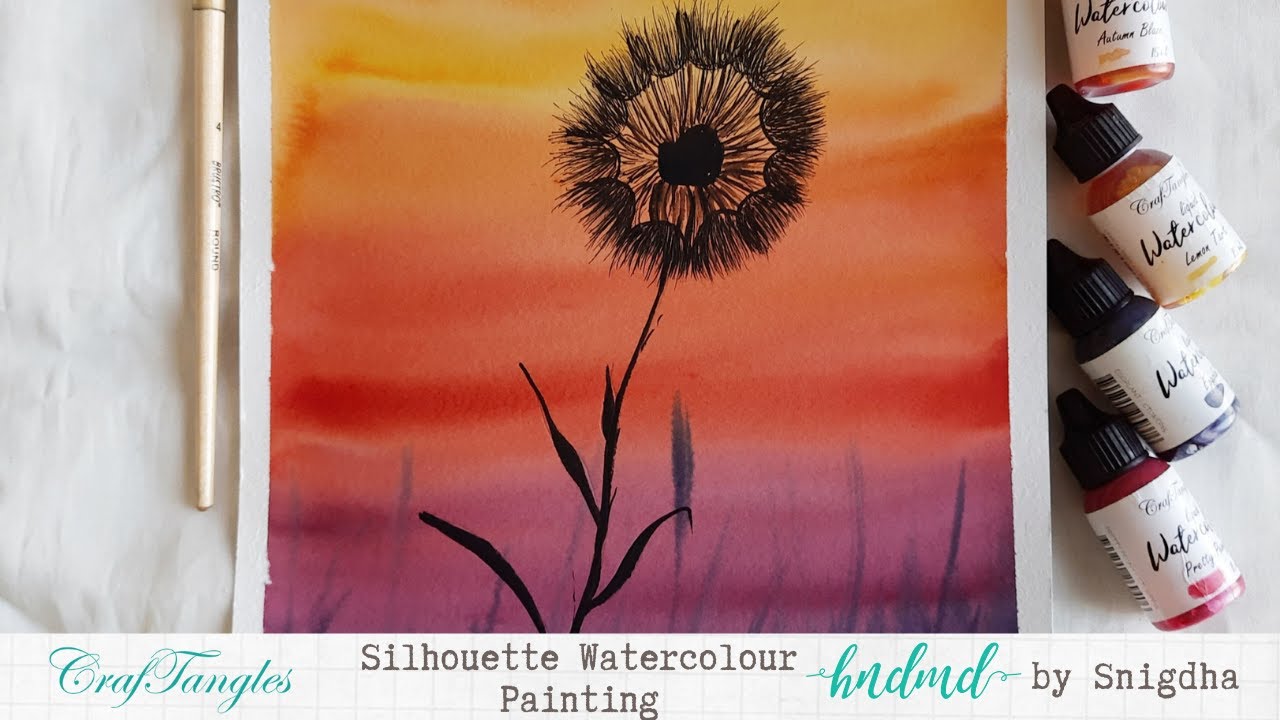 Silhouette Watercolour Painting