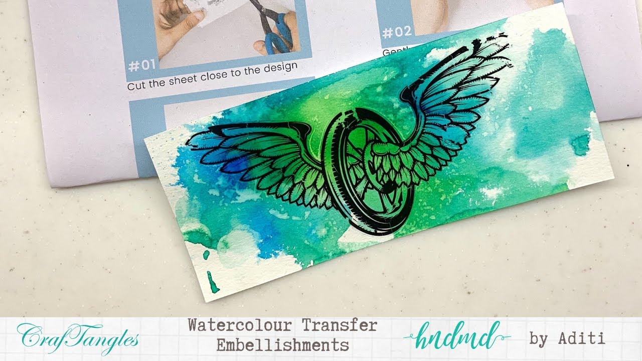Watercolour Transfer Embellishments