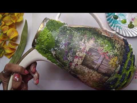 Magical and Whimsical Decoupage Fairy House