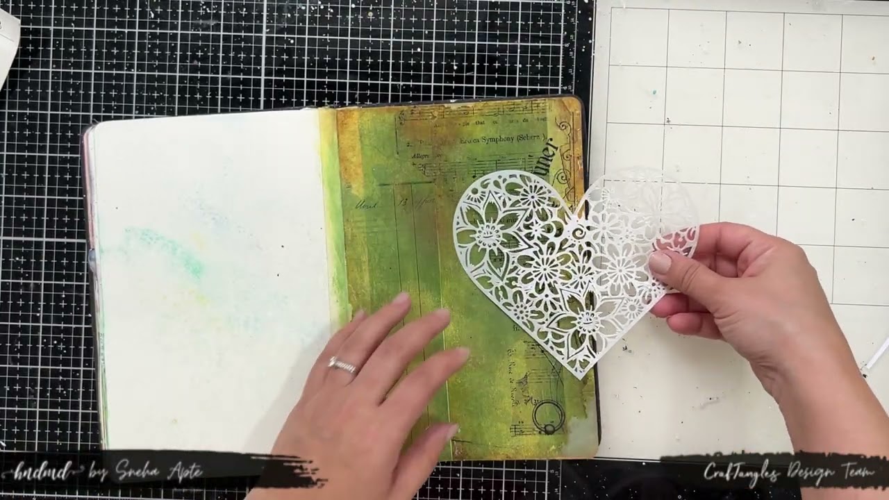 Art Journal Page Tutorial #artjournal #artjournalingforbeginners #craftangles #journal