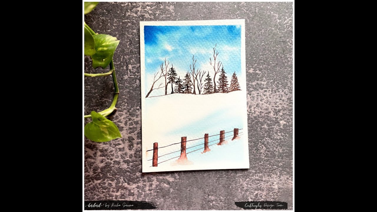 Winter Watercolour Tutorial
