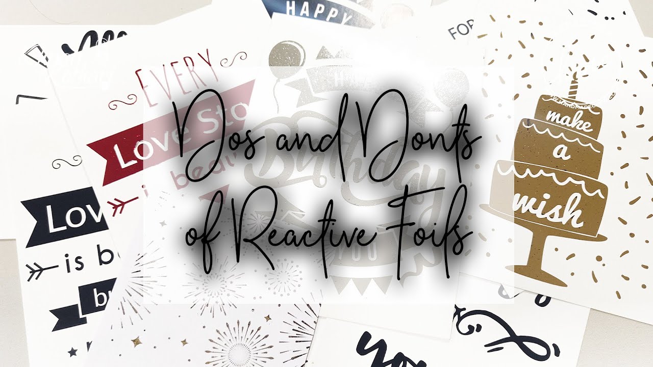 Dos and Donts of Reactive Foils