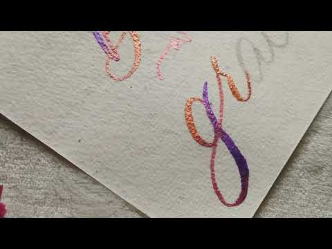 DIY Calligraphy Tutorial #calligraphy #handlettering #hndmd #craftangles #watercolor #calligraphyart