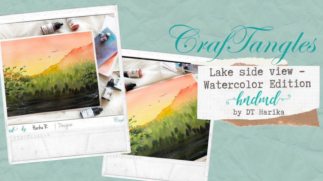 Beautiful Lake side view - Watercolor Edition