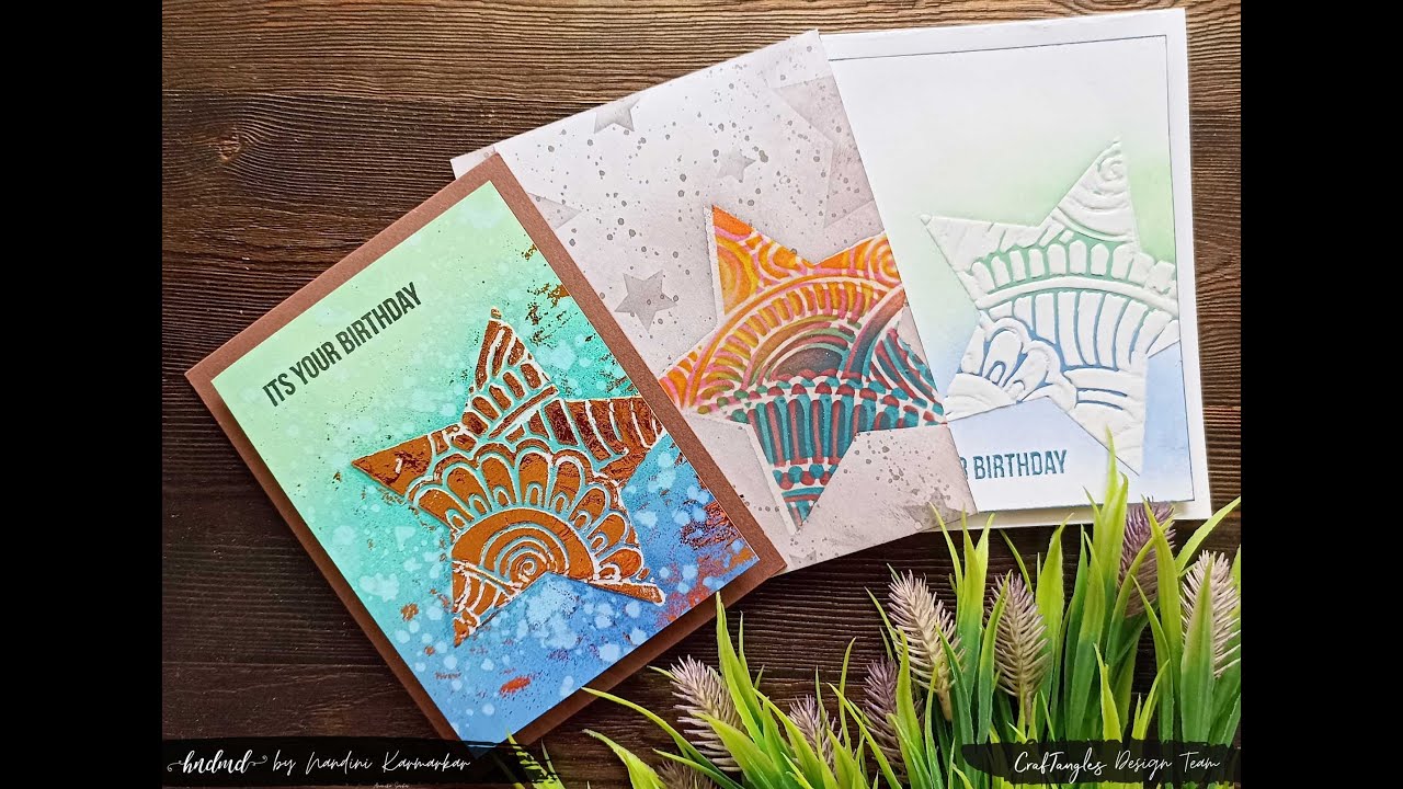 Double Stenciling Technique in Cardmaking