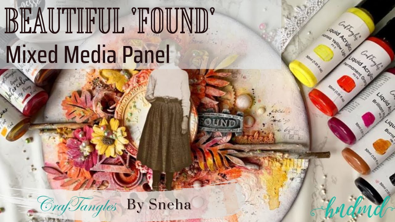 Beautiful 'Found' Mixed Media Panel