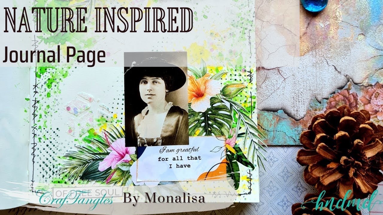Beautiful Nature Inspired Journal Page
