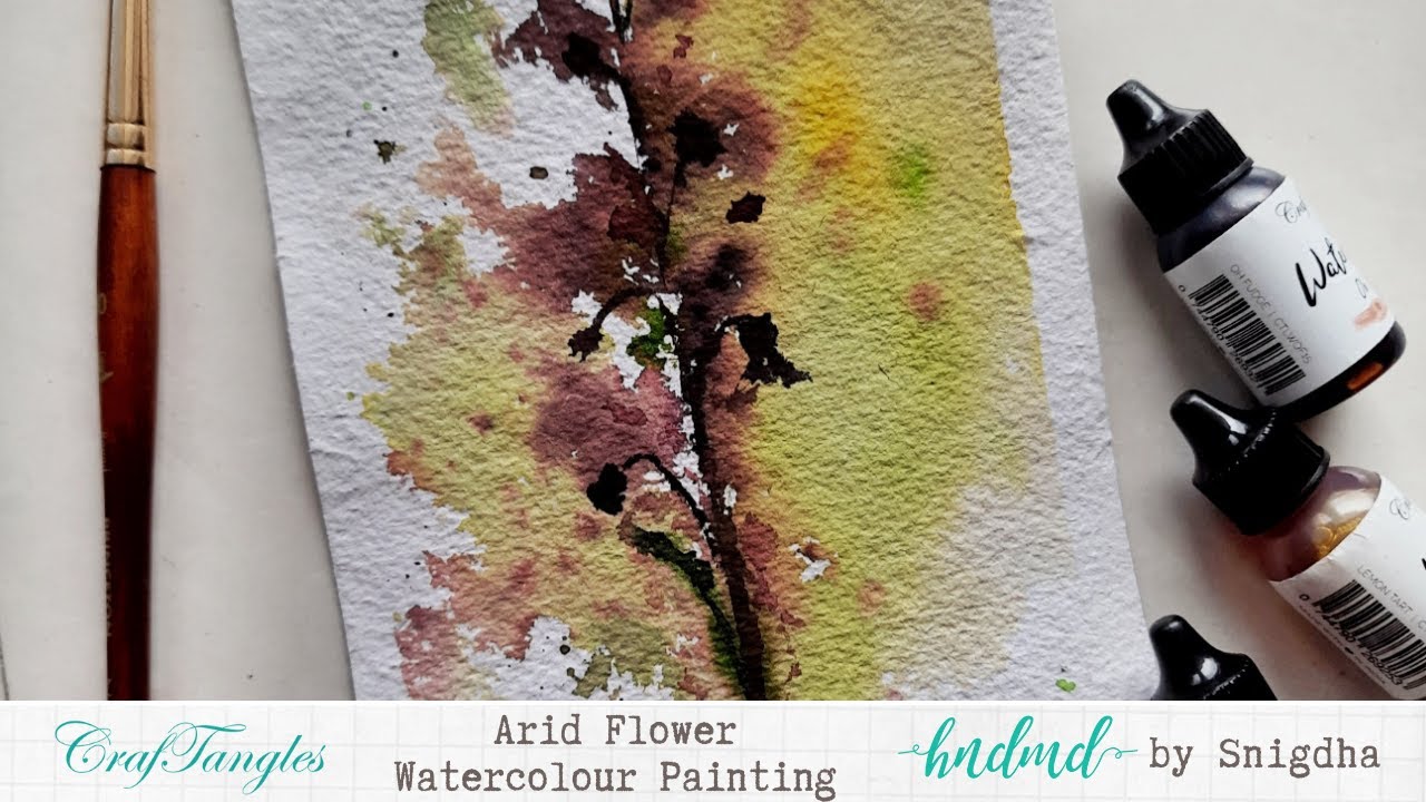 Arid Flower Watercolour Painting