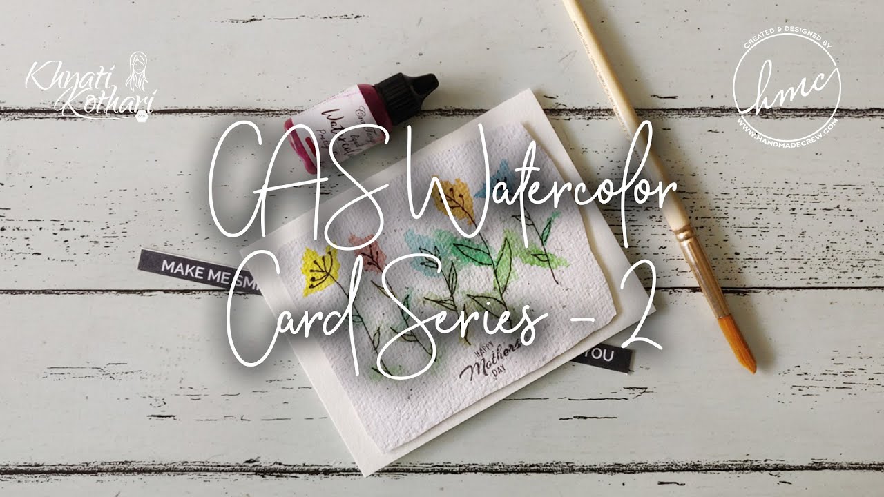 Doodled Watercolor Card part 2 - Cardmaking Idea