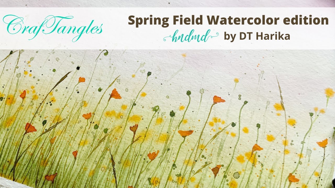 Beautiful Spring Field - Watercolor Edition