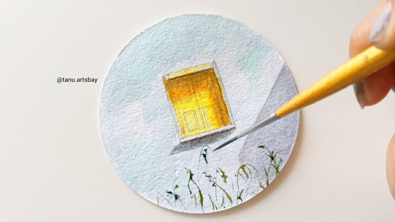 Paint with me #scene #watercolor #painting #hndmd #craftangles #watercolour #paint #nature #colour