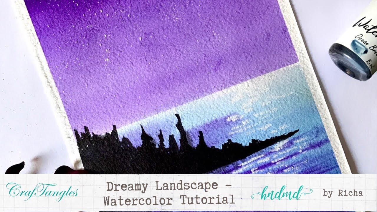 Dreamy Landscape - Watercolor Tutorial