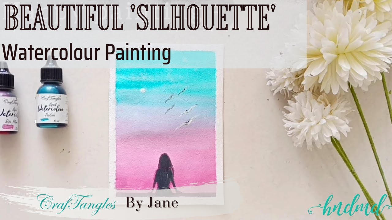 Beautiful 'Silhouette' Watercolour Painting