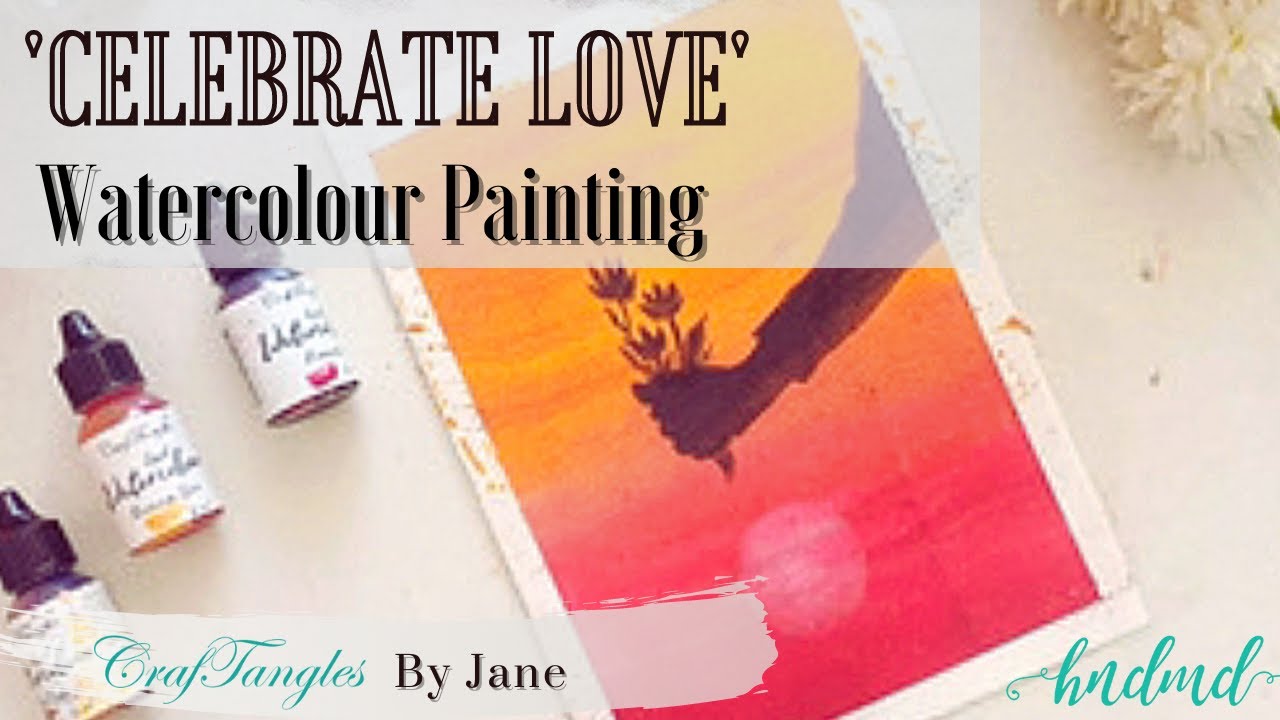 Awesome 'Celebrate Love' Watercolour Painting