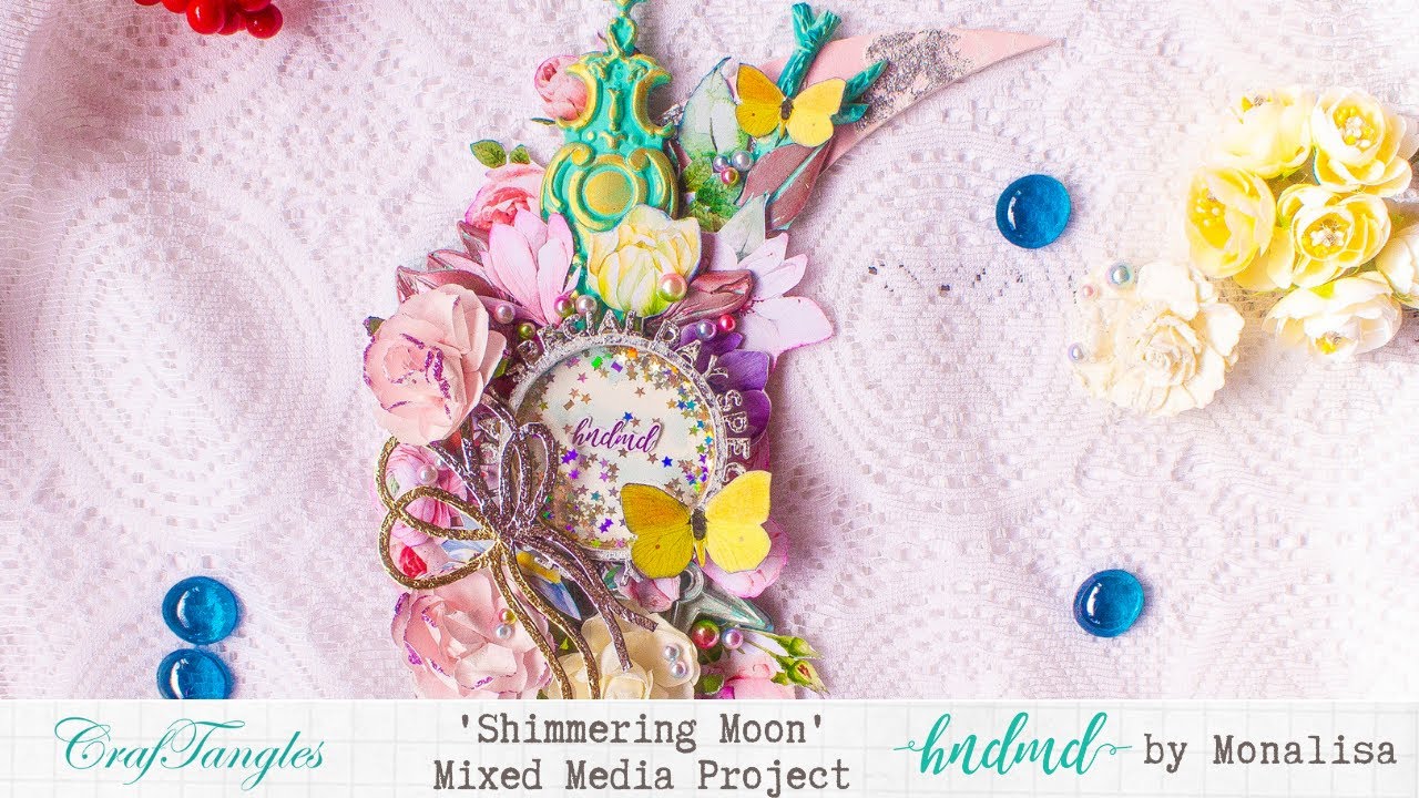 "Shimmering Moon" Mixed Media Project