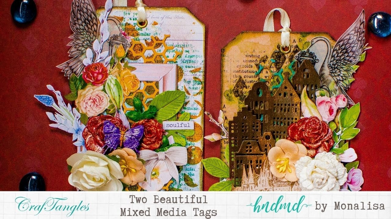 Two Beautiful Mixed Media Tags