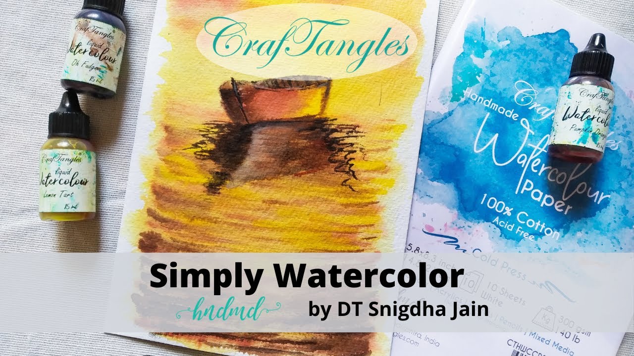 Simply Watercolor - Beautiful Sunset