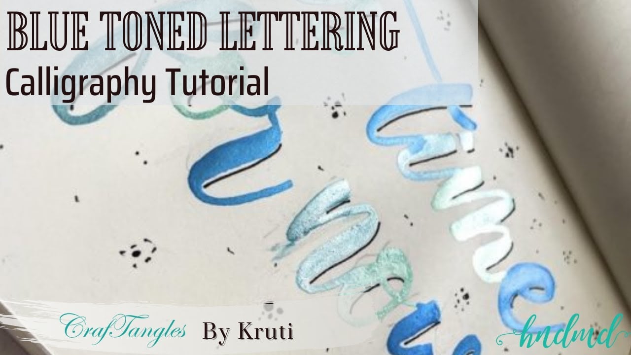 Beautiful Blue Toned Lettering