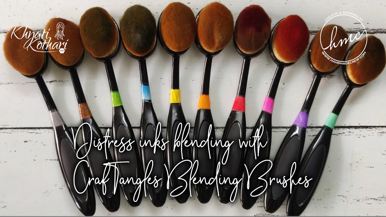 Introducing CrafTangles Blending Brushes for ink blending