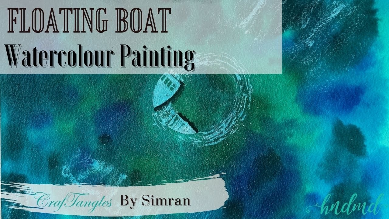 Awesome 'Floating Boat' Watercolour Painting