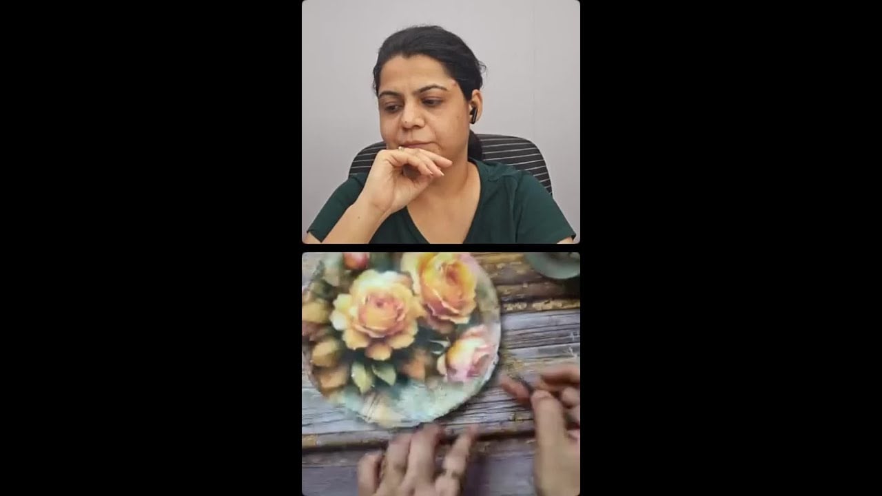 DIY decoupage plate #decoupage #decoupageideas #homedecor