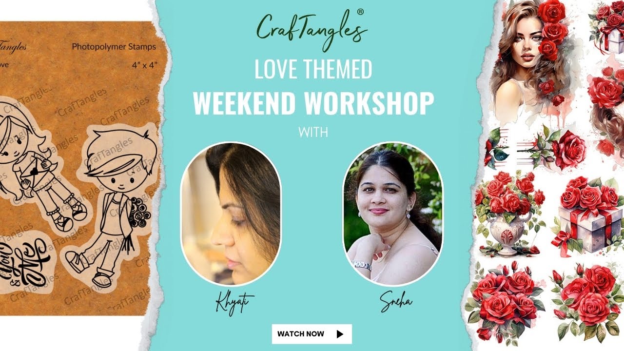 CrafTangles Weekend Workshop with Sneha & Khyati 15 Jan 2025 #LoveSpecial