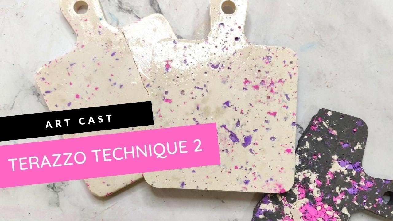 Terrazzo the easy way with CrafTangles Art Cast (Jesmonite Alternative / Eco-friendly Resin)