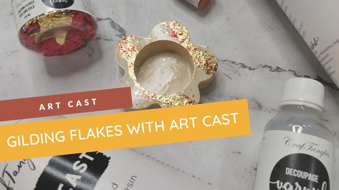 CrafTangles Art Cast with Gilding Flakes (Jesmontie Alternative / Eco Friendly Resin)