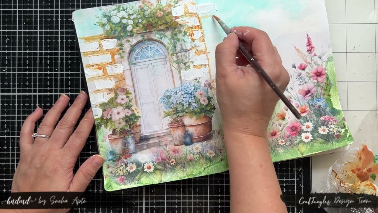 Art Journal Page Tutorial #artjournal #artjournalingforbeginners #craftangles #journal