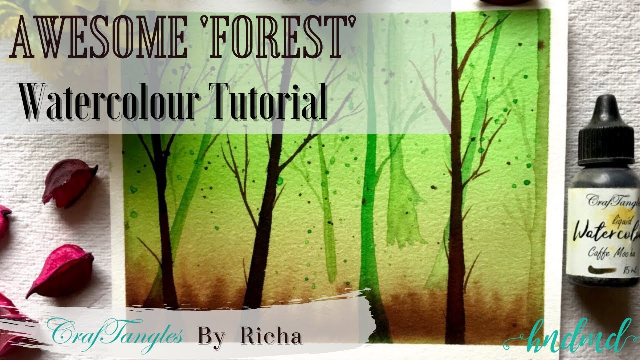 Awesome 'Forest' Watercolour Tutorial