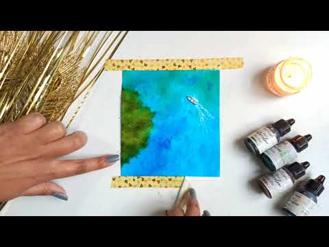 Watercolour Seascape Painting