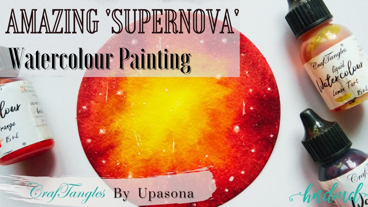 Amazing 'Supernova' Watercolour Painting