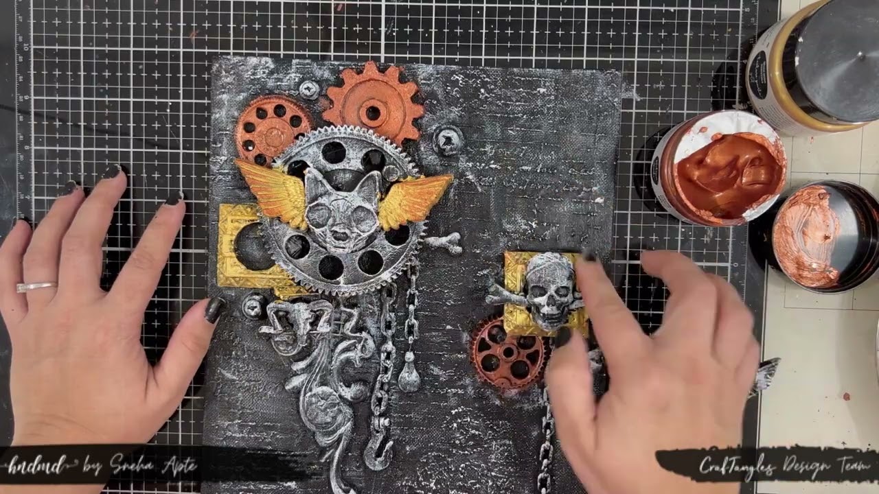 DIY Mixed media Canvas #mixedmediaart #mixedmedia #madeinindia #hndmd #craftangles #canvas