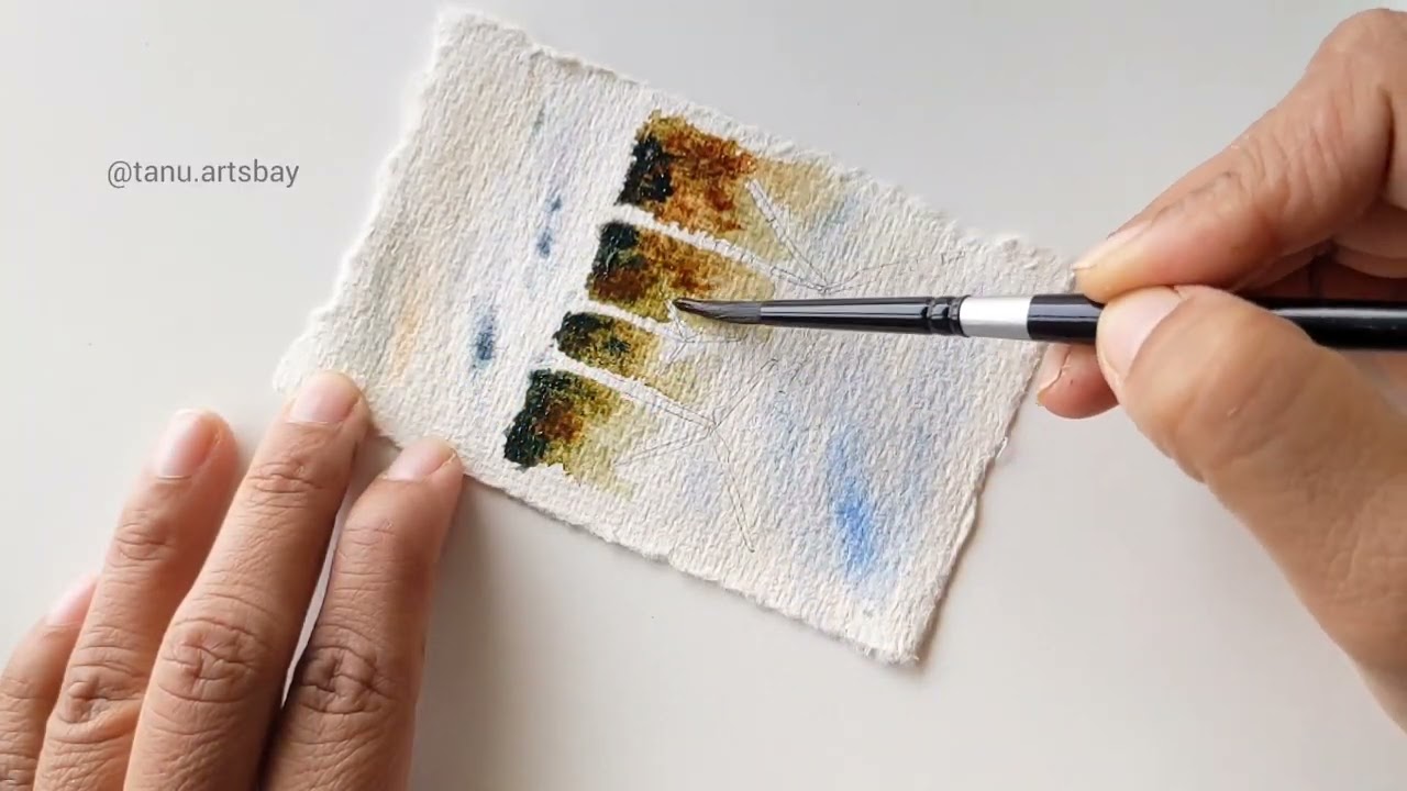 Paint with me #scenery #watercolor #paint