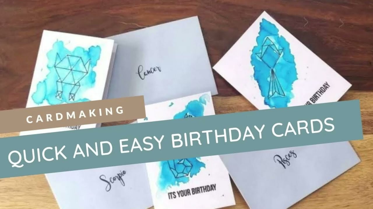 Quick Birthday Cards Idea