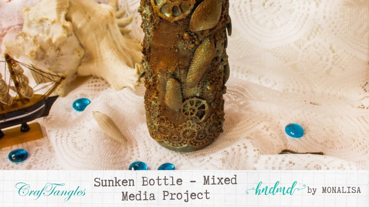 Sunken Bottle - Mixed Media Project