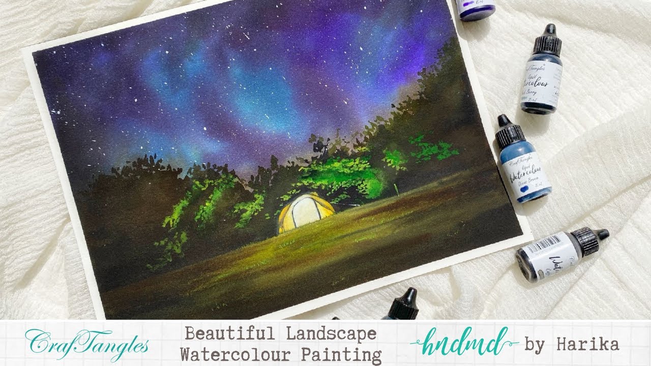 Beautiful Landscape Watercolour Painting