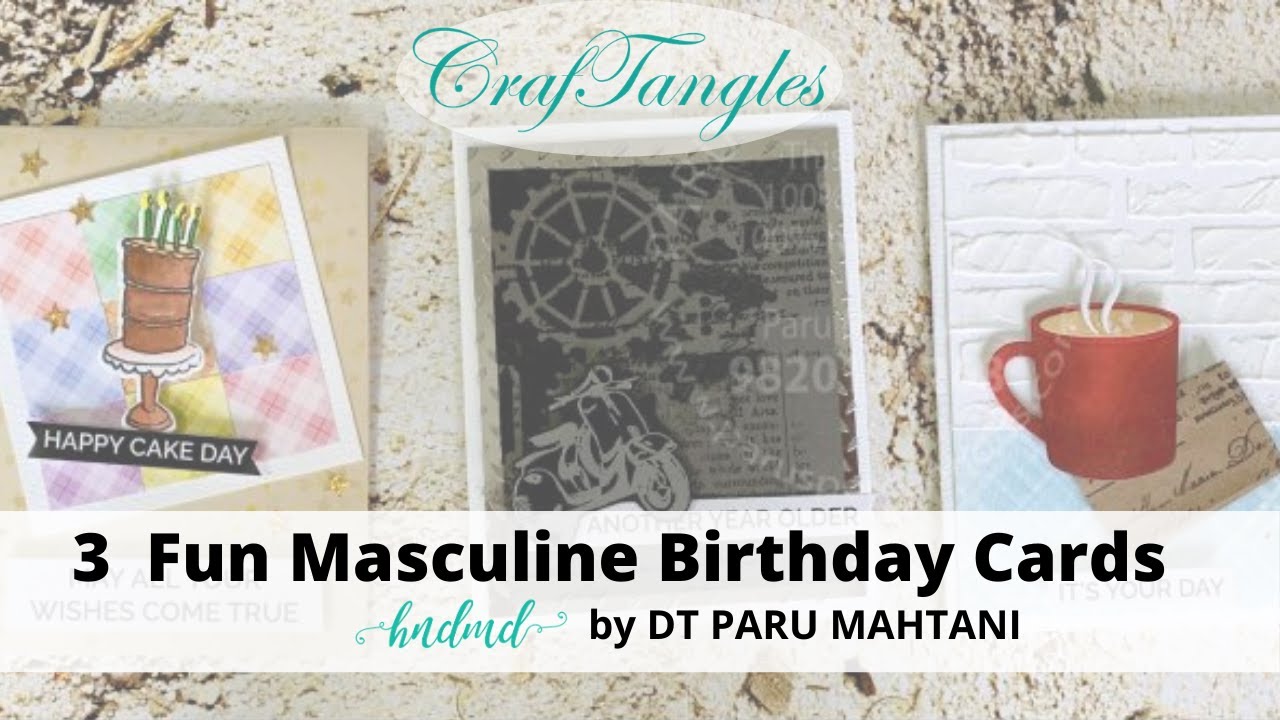 Fun masculine birthday card