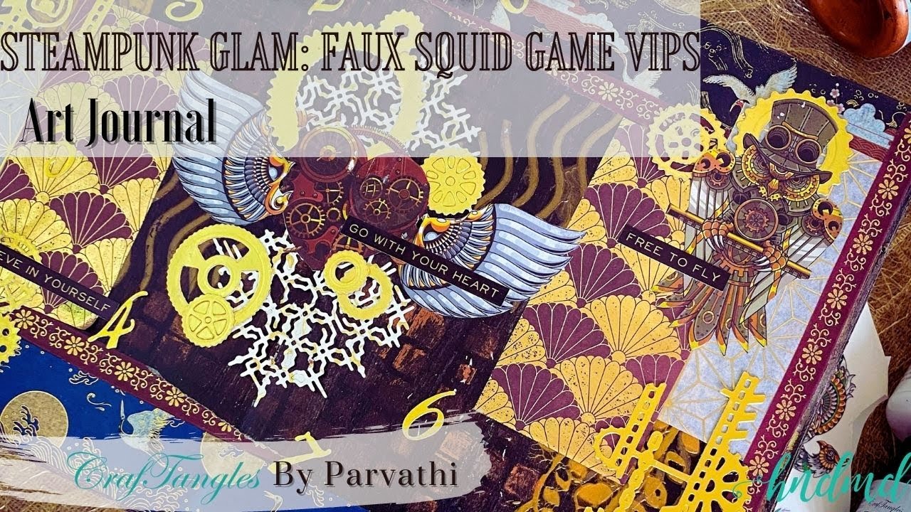Steampunk Glam : Faux Squid Game VIPs -Art Journal