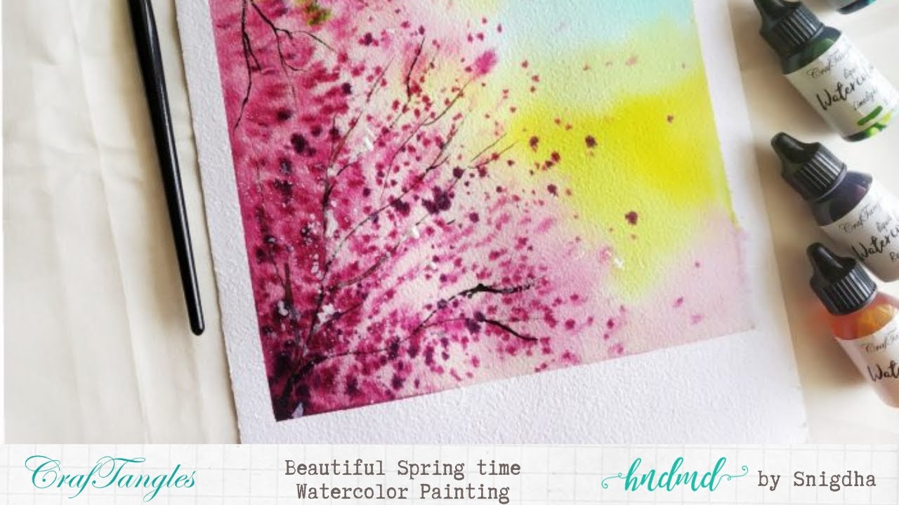 Beautiful Spring time - Watercolor Painting