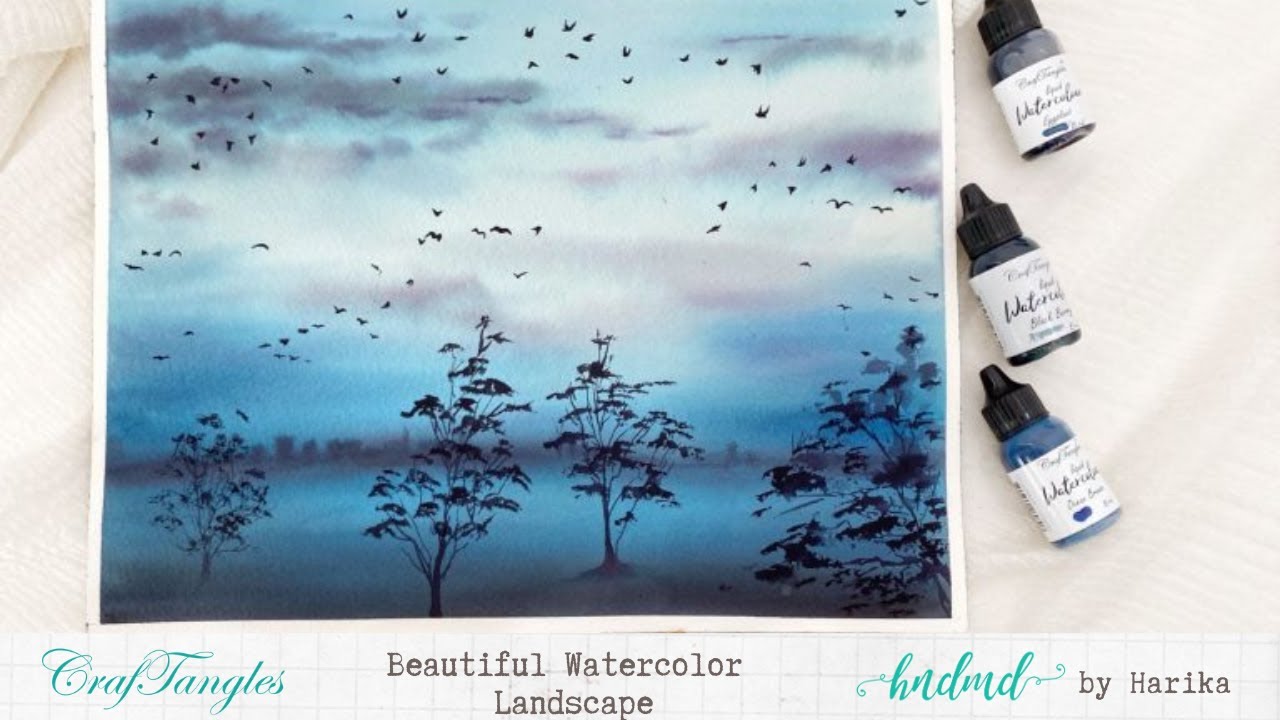 Beautiful Watercolor Landscape