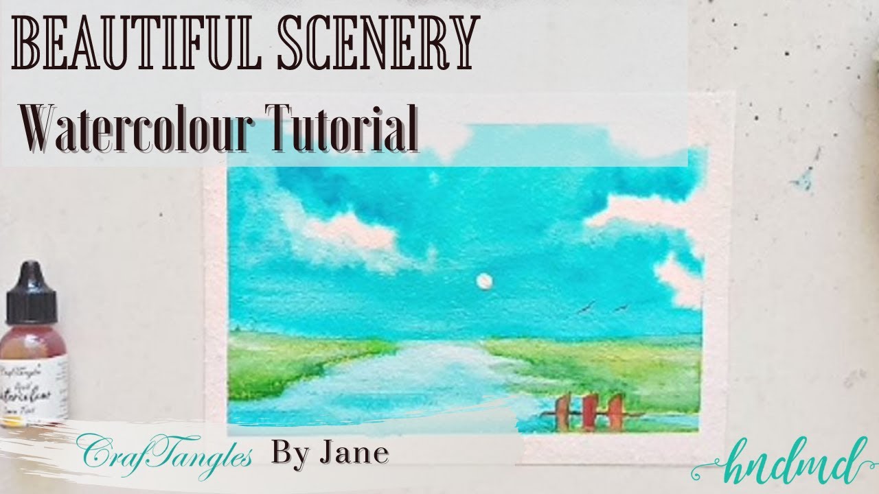 Stunning Scenery watercolour Painting Tutorial