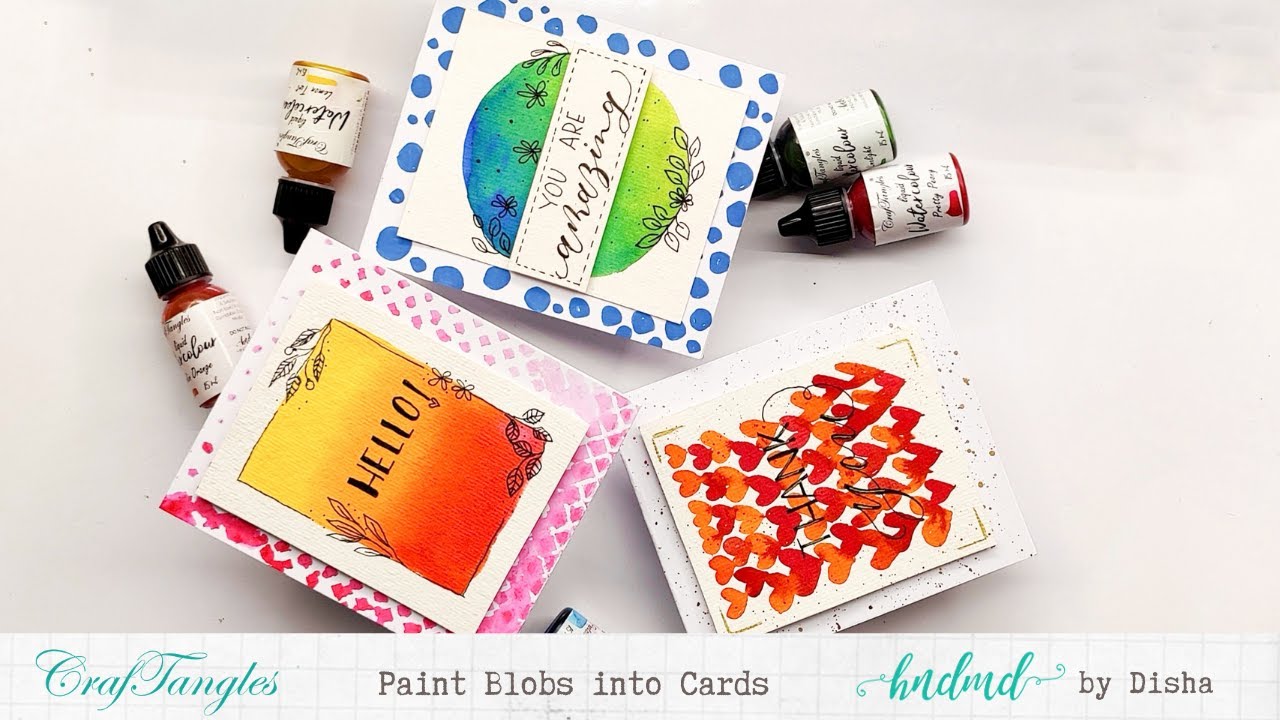 Paint Blobs into Cards