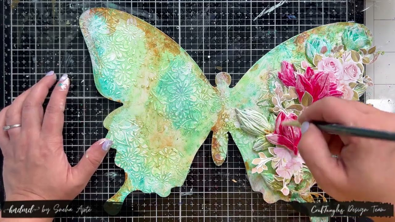 Mixed Media Panel - Altered Butterfly